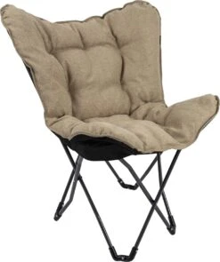 Bo-Camp - Urban Outdoor - Vlinderstoel - Grainger - M - Nika - Beige -Beste Kampeer Winkel 1005x1200