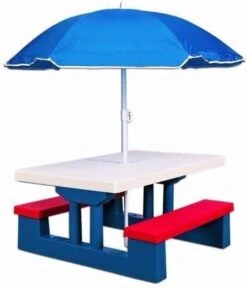 Merkloos Kinder Picknicktafel Met Parasol - Blauw 15 Merkloos Kinder Picknicktafel Met Parasol - Blauw -Beste Kampeer Winkel 1030x1200