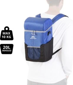 Dutch Mountains Koeltas Rugzak | Cooler Backpack 20 Liter | Picknicktas | Lunchtas | Koelrugzak | Strandtas | Blauw -Beste Kampeer Winkel 1031x1200 1