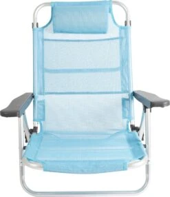 Bo-Camp Beach Chair - Monaco - Aluminium - Blauw -Beste Kampeer Winkel 1035x1200
