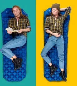 TRVLMORE Slaapmat - Zelfopblazend - 1 Persoons - Ingebouwde Pomp En Kussen - Blauw -Beste Kampeer Winkel 1076x1200 4