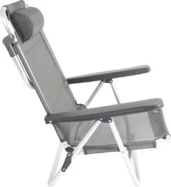 Bo-Camp Beach Chair - Monaco - Aluminium - Grijs -Beste Kampeer Winkel 1096x1200 1