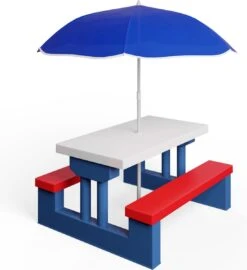 Merkloos Kinder Picknicktafel Met Parasol - Blauw 19 Merkloos Kinder Picknicktafel Met Parasol - Blauw -Beste Kampeer Winkel 1097x1200
