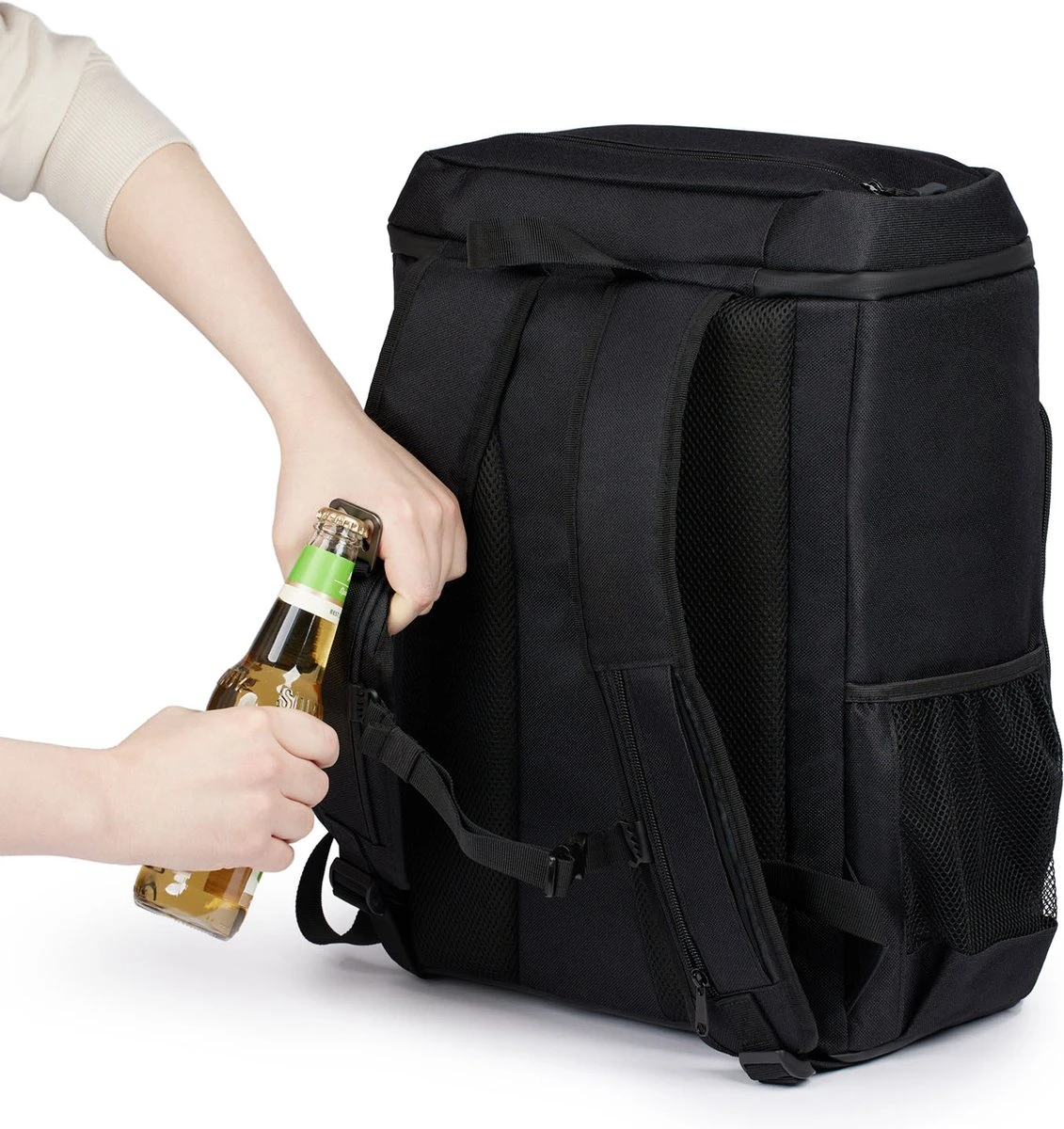 Sunflake Koelrugzak Groot - Lunchtas - Koeltas Backpack Voor Dames & Heren - Zwart 10 Sunflake Koelrugzak Groot - Lunchtas - Koeltas Backpack Voor Dames & Heren - Zwart - Afbeelding 8