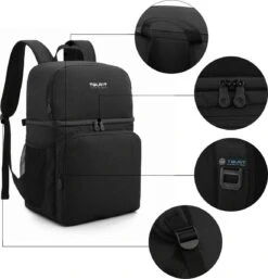 Koeltas Rugzak (28L) - Geschikt Voor 16 Blikjes - Lunchtas Voor Dames En Heren - Zwart -Beste Kampeer Winkel 1152x1200 3