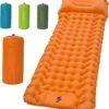 LVNRIDS Isomat, Zelfopblazend, Ultralicht, Luchtmatras, Camping, Zelfopblaasbaar, Opblaasbaar Matras, 3,9 Inch Dik, Met Voetperspomp En Kussen, Voor Camping, Reizen, Outdoor, Wandelen, Strand, Oranje -Beste Kampeer Winkel 1153x1200 4