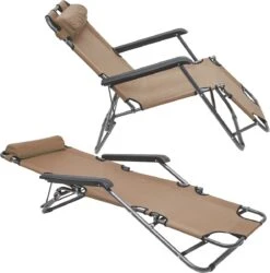 Ligstoel Opvouwbaar 155x60cm - Lichte Ligbed Relaxstoel Tuinstoel Campingstoel Strandstoel -Beste Kampeer Winkel 1186x1200