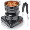 Schoberg Shisha Houtskoolaansteker Met Tang, Elektrische Houtskoolgrill Shisha 450 W, Houtskooloven 17 X 14 X 10 Cm, Houtskoolaansteker Voor Shisha -Beste Kampeer Winkel 1193x1200