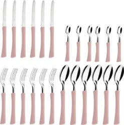 Di Solle Inova D - 6 Persoons Bestekset - Handige Opbergbak Met Raspdeksel - 26 Delig - Baby Pink -Beste Kampeer Winkel 1193x1200 3