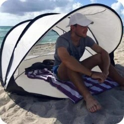 Deryan Luxe Pop Up Strandtent XXL - Anti-UV 50+ - Cream -Beste Kampeer Winkel 1196x1200 10