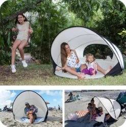 Deryan Luxe Pop Up Strandtent XXL - Anti-UV 50+ - Cream -Beste Kampeer Winkel 1196x1200 8