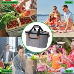 Brisby 4 Laags Geïsoleerde Koeltas - Boodschappentas 21 Liter - Grijs 17 Brisby 4 Laags Geïsoleerde Koeltas - Boodschappentas 21 Liter - Grijs -Beste Kampeer Winkel 1197x1200 19