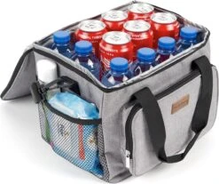 Packaway 4 Laags Geïsoleerde Koeltas - Lunchtas 15 Liter - Grijs -Beste Kampeer Winkel 1200x1006