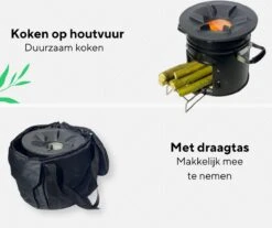 Thuiser Rocket Stove - Kooktoestel Op Houtvuur - Camping Gadget - Buiten Koken Op Vuur - Kookkachel Voor Buiten - Buiten Koken Op Vuur Toestellen - Kampeer Gadgets - Gadgets Mannen - Kampeer Kooktoestel - Kookkachel Op Hout - Met Draagtas -Beste Kampeer Winkel 1200x1006 4
