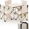 Merkloos Camping Tafel Met Stoelen - Inklapbaar - Camping Set - Kamperen - Outdoor - Lichtgewicht -Beste Kampeer Winkel 1200x1010