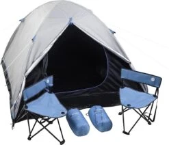 MaxxSport Camping Set - 2 Persoons - Tent + Slaapzakken + Campingstoelen - 200x190x120cm -Beste Kampeer Winkel 1200x1032 3