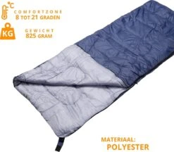 Slaapzak Envelop Dekenmodel - Zomer - 190cm X 70cm - Met Hoes -Beste Kampeer Winkel 1200x1047 3