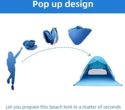 IGOODS Pop-up Tent - 2/3-Persoons - Blauw -Beste Kampeer Winkel 1200x1059 4