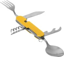 Merkloos Bestek - All -In-One Vork / Lepel / Mes / Flesopener/ Tirbuson - Blauw -Beste Kampeer Winkel 1200x1068 5