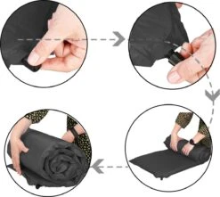 Springos Slaapmat | Zelfopblazend | 180 Cm | Inclusief Hoes | Zwart -Beste Kampeer Winkel 1200x1072 2