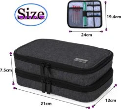 Merkloos Insuline Koeltas Etui Diabetes Tasje Met Ijspak Diabetes Clutch Zwart -Beste Kampeer Winkel 1200x1074