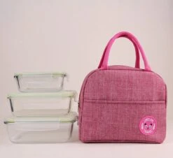 Koeltas - Lunchtas - Volwassenen En Kinderen - Compact & Handig: Zomer - Picknick -School - Lunch - Werk - Klassiek Roze -Beste Kampeer Winkel 1200x1096
