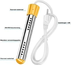 Dompelaar 2000W Incl. Thermometer & Staalspons - Reisdompelaar - Emmerdompelaar - Waterkoker - Camping - Kamperen - Outdoor -Beste Kampeer Winkel 1200x1100 2