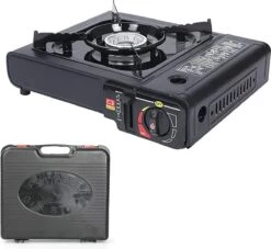 Borvat® |Draagbare Gasfornuis - Camping Kookstel - Inclusief 4 Gasflessen - Gas Stove - Gasfornuis - Kooktoestel - Outdoor - Op Reis + Gratis Smartphone Auto Magneethouder. -Beste Kampeer Winkel 1200x1103 2