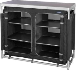 Campart Campingkeuken KI-0734 - Campingkast Groot - 4 Verstelbare Poten - Opvouwbaar En Lichtgewicht - Inclusief Opbergtas - Grijs -Beste Kampeer Winkel 1200x1105 1