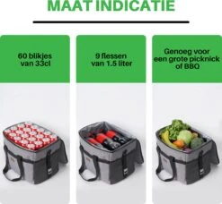 Packaway 4 Laags Geïsoleerde Koeltas - Lunchtas 30 Liter - Grijs -Beste Kampeer Winkel 1200x1106 1