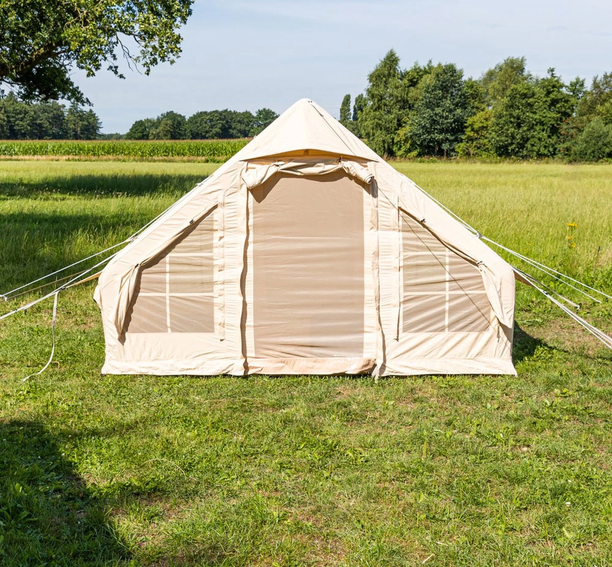Opblaasbare Vier Persoons Tent Beige 300x200x210 Cm 20 Opblaasbare Vier Persoons Tent Beige 300x200x210 Cm - Afbeelding 18