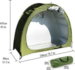 Merkloos Fietstent, Beschermhoes Fietsenschuur, Tent Voor Camping In De Open Lucht-groen 200*80*165CM -Beste Kampeer Winkel 1200x1118 4