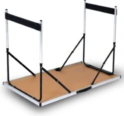 Kamyra® Campingtafel Inklapbaar - Kampeertafel, Partytafel - Opvouwbaar, Lichtgewicht & In Hoogte Verstelbaar - Aluminium/Hout -Beste Kampeer Winkel 1200x1121 1