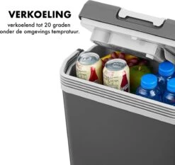 MOA - Thermo-elektrische Koelbox - Met Verwarmingsfunctie - 12V En 230V - 22 Liter - Grijs -ECW22 -Beste Kampeer Winkel 1200x1130