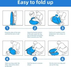 IGOODS Pop-up Tent - 2/3-Persoons - Blauw -Beste Kampeer Winkel 1200x1137 5