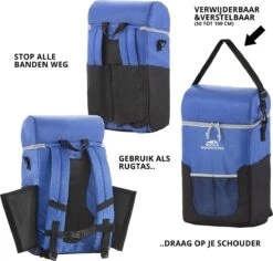 Dutch Mountains Koeltas Rugzak | Cooler Backpack 20 Liter | Picknicktas | Lunchtas | Koelrugzak | Strandtas | Blauw -Beste Kampeer Winkel 1200x1145 1