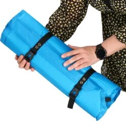 Springos Slaapmat | Zelfopblazend | 186 Cm | Inclusief Hoes & Hoofdkussen | Lichtblauw -Beste Kampeer Winkel 1200x1149 5