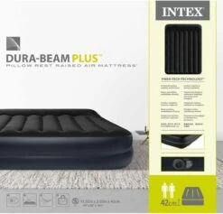 Intex Luchtbed - 2-Persoons - 152 X 203 X 42 Cm - Blauw - Met Pomp + Hoeslaken Wit + Reparatieset -Beste Kampeer Winkel 1200x1150 14
