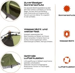 Where Tomorrow Solo Tent 220X80X50 Cm - Groen - 1 Persoons -Beste Kampeer Winkel 1200x1162 6