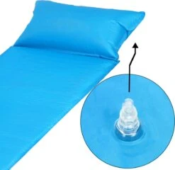 Springos Slaapmat | Zelfopblazend | 186 Cm | Inclusief Hoes & Hoofdkussen | Lichtblauw -Beste Kampeer Winkel 1200x1166 10