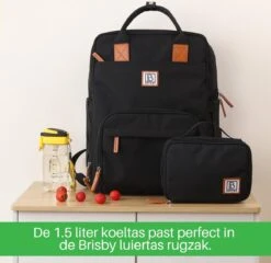 Brisby 4 Laags Geïsoleerde Koeltas - Lunchtas 1.5 Liter - Zwart -Beste Kampeer Winkel 1200x1167 3