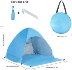 IGOODS Pop-up Tent - 2/3-Persoons - Blauw -Beste Kampeer Winkel 1200x1168 8