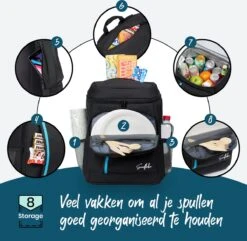 Sunflake Koelrugzak - Lunchtas - Koeltas Backpack Voor Dames & Heren - Zwart 17 Sunflake Koelrugzak - Lunchtas - Koeltas Backpack Voor Dames & Heren - Zwart -Beste Kampeer Winkel 1200x1170 2