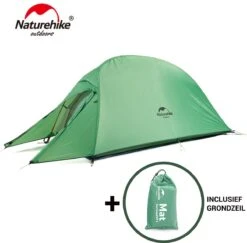 Cloud Up 1 Upgraded - Naturehike® - 1 Persoons Tent - Lichtgewicht Tent - Incl. Grondzeil - 210T 3000mm - Outdoor - Waterdicht - Hiking & Wandelen