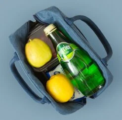 Merkloos Koeltas Lunch - Lunchtas Volwassenen - Kinderen - Lunchtrommel - Picknicktas - Koelzak - Coolbag - Waterdicht - Lunchtas - Koeltasje - Donker Blauw -Beste Kampeer Winkel 1200x1182 5