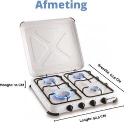 Kemper Gaskooktoestel Set – Campingset – Campingkookset – INCLUSIEF Installatiesetje – TOT 4 RVS Branders -Beste Kampeer Winkel 1200x1182 8