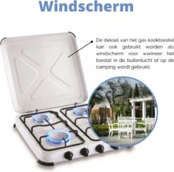 Kemper Gaskooktoestel Set – Campingset – Campingkookset – INCLUSIEF Installatiesetje – TOT 4 RVS Branders -Beste Kampeer Winkel 1200x1185 3