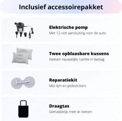 Opblaasbaar Auto Matras - Auto Luchtbed Grijs - Achterbank En Achterbak - Tweepersoons 3-in-1 Universeel Automatras - Inclusief Elektrische Pomp En Accessoires - Kampeer Luchtbed Voor Reizen -Beste Kampeer Winkel 1200x1189 10