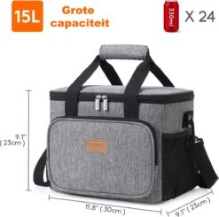 Lunchtas - Koeltas Voor Dames En Heren - Cool Bag - 4 Laags Geïsoleerde Koeltas - Kleine Cooler - Lunch Box - Lunchtas 15 Liter -Beste Kampeer Winkel 1200x1189 2