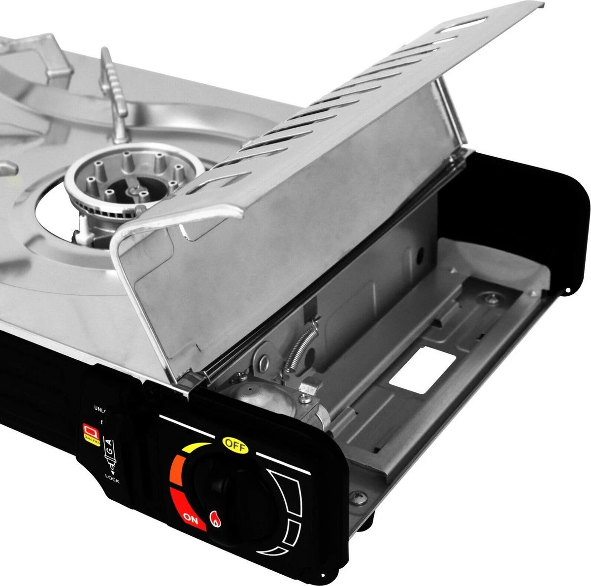 SMH LINE® Dubbele Camping Kooktoestel - 2 Pits - Draagbaar Gasfornuis - 2x 2500W 4 SMH LINE® Dubbele Camping Kooktoestel - 2 Pits - Draagbaar Gasfornuis - 2x 2500W - Afbeelding 2